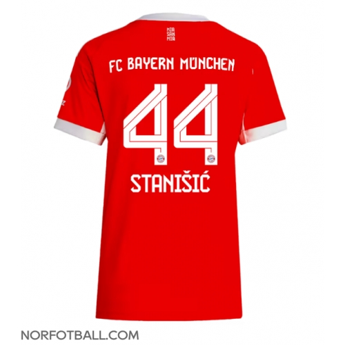 Billige Fotballdrakt Bayern Munich Josip Stanisic #44 Replika Hjemmedrakt Dame 2025-26 Kortermet Billige Fotballdrakt Bayern Munich Josip Stanisic #44 Replika Hjemmedrakt Dame 2025-26 Kortermet